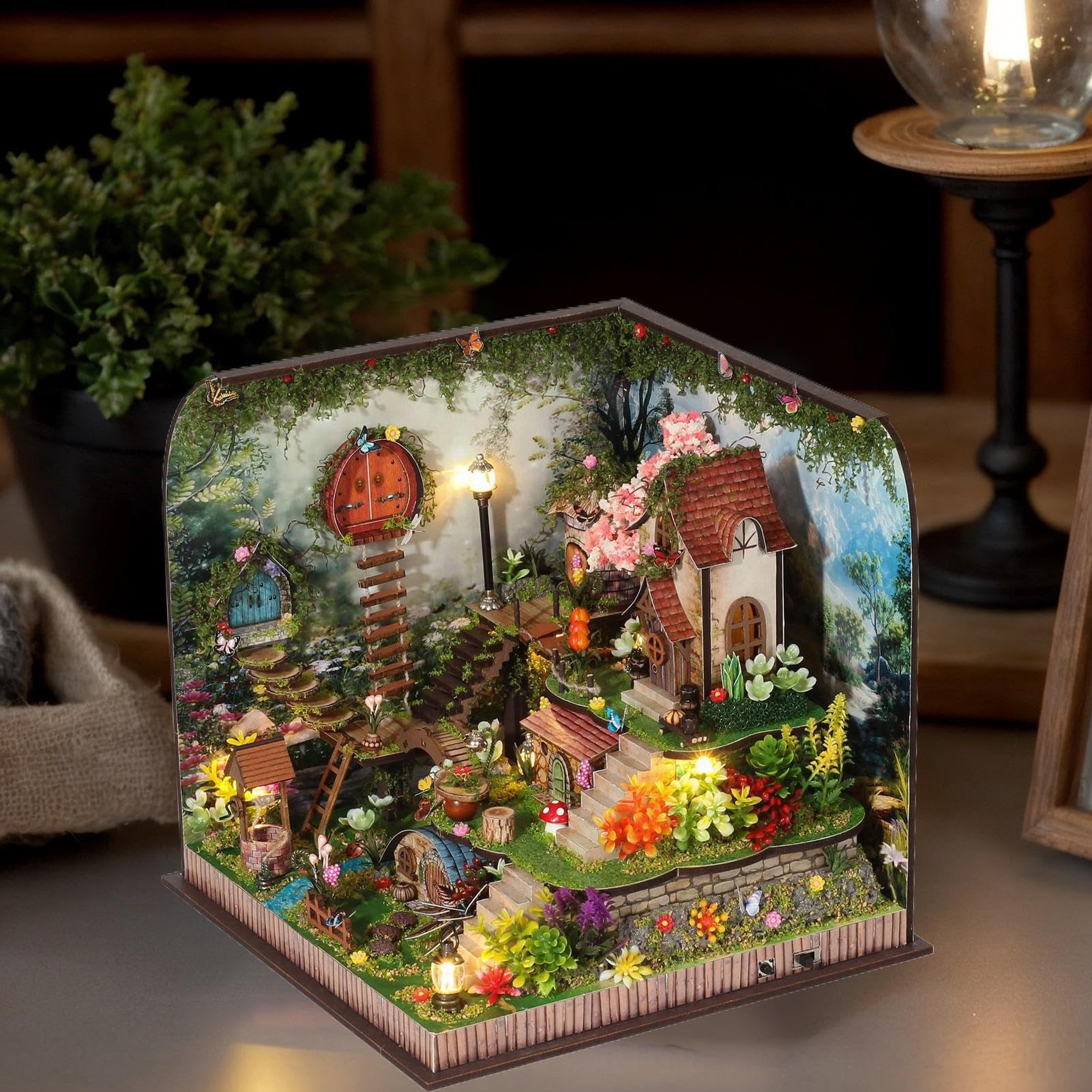 Kit Casa in Miniatura Kit Creativo Per Decorare Il Tavolo E Creare Scenette