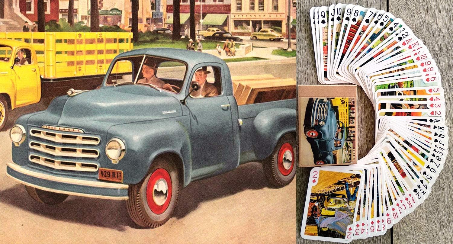Classic Cars Playing Cards (Poker Deck 54 Cards All Different) Vintage Retro Classic Cars