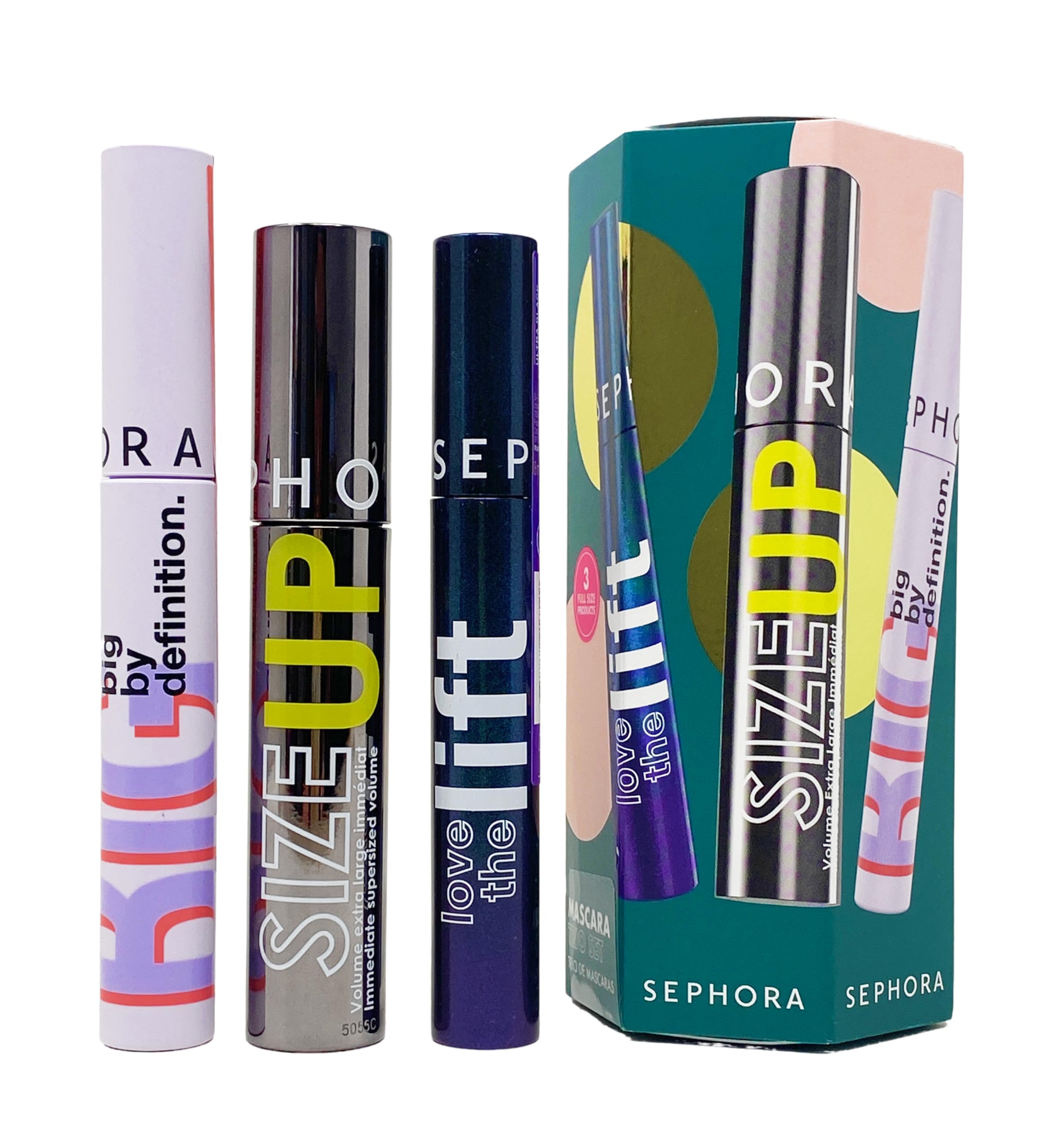 Sephora Collezione Mascara Trio Set – Love The Lift, Size Up and Big By Definition