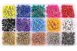 810-Pack Assorted Color Map Pins for Maps, Bulletin Boards, and More