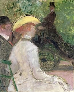 FANBUiHU Famous Photo Paintings Abstract Artwork in the Bois De Boulogne by Henri De Toulouse Lautrec Posters Prints Art for Office Decor 60x90cm