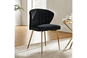 HULALA HOME Black and Gold Chair