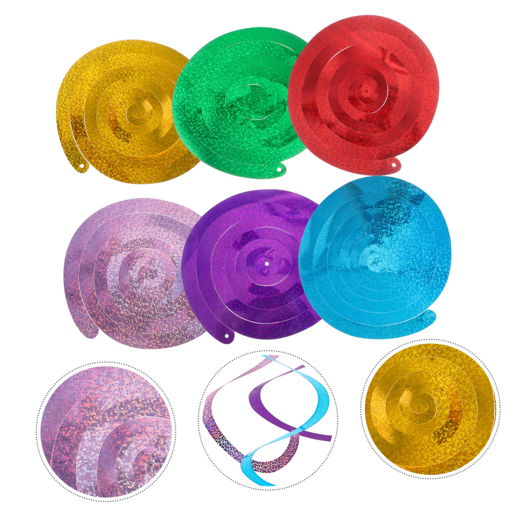Amosfun 25 Set decorazione della festa decorazioni natalizie natale decorazioni ricciolo appeso alla festa decorazioni del soffitto appese decorazioni a turbinio per feste sospeso