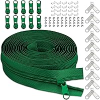 Vista 25 de Cinta de cremallera de nailon #3 para coser: YZSFIRM 10 yardas negras por The Yard Cremalleras de bobina de nailon para costura DIY y manualidades