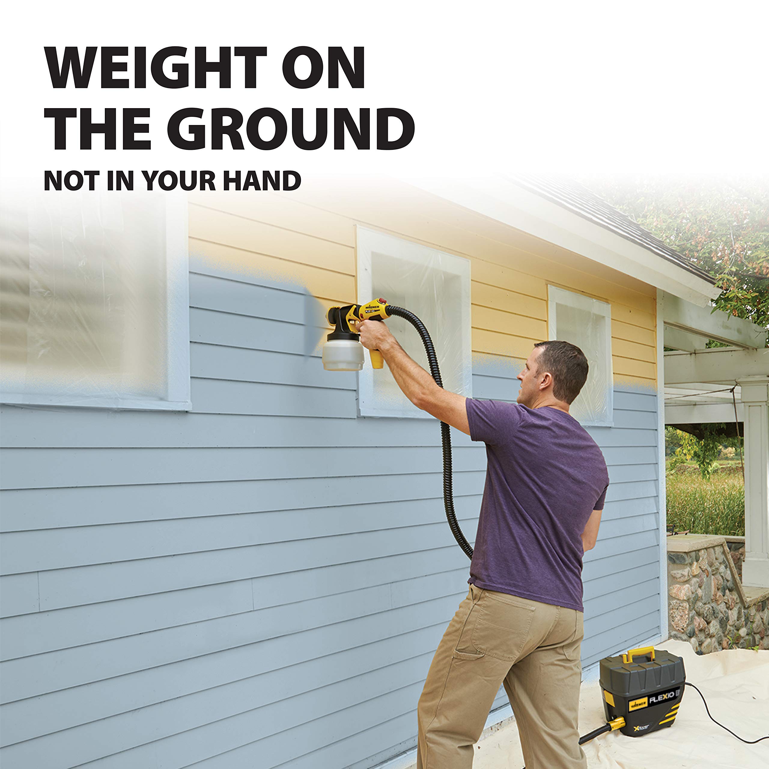 Wagner 0529021 FLEXiO 890 Stationary HVLP Paint Sprayer Sprays Unthinned Latex Includes Two Nozzles iSpray Nozzle and Detail Finish Nozzle Complete Adjustability for All Needs product thumbnail 5