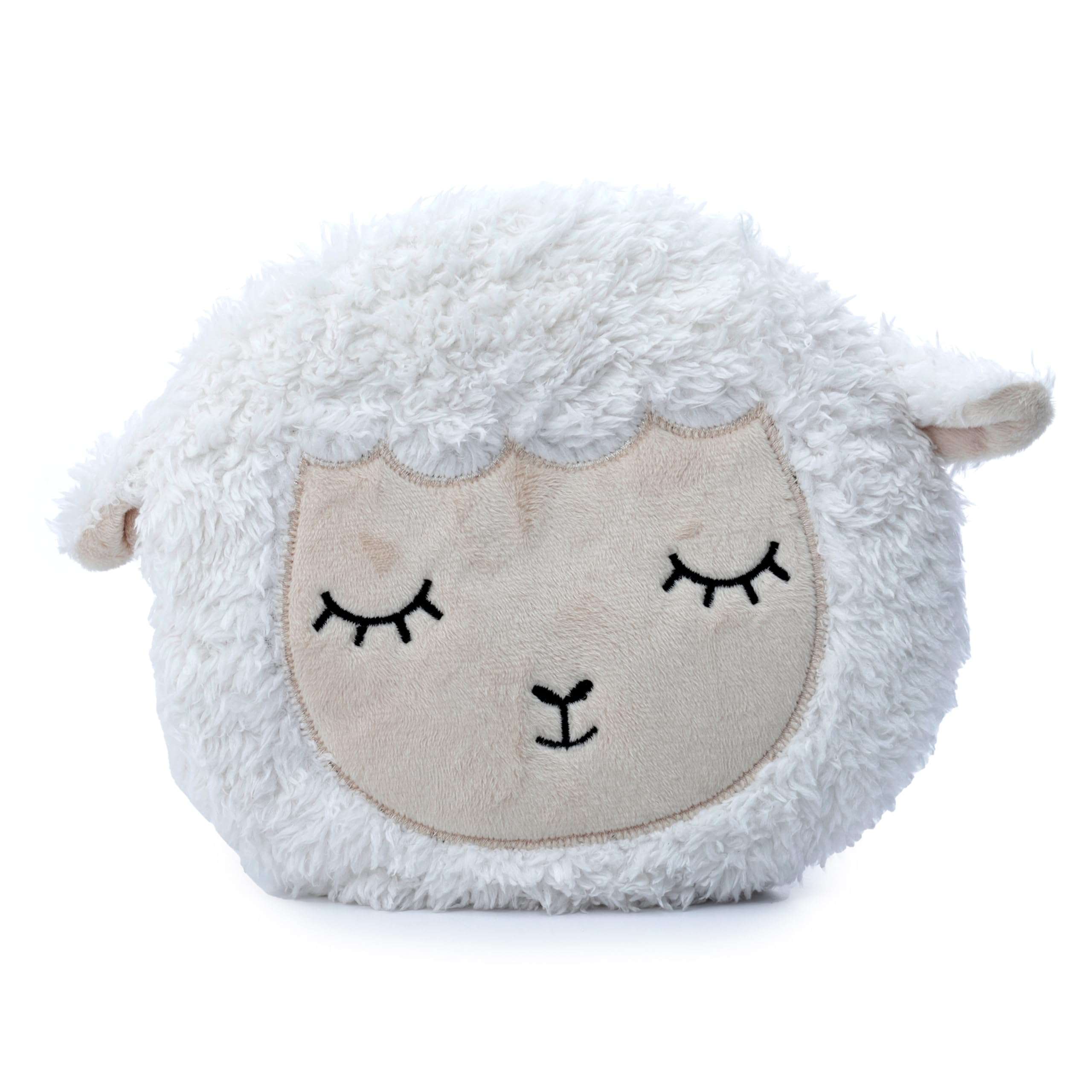 Puckator Sleepy Sheep - Cuscinetto Riscaldante In Plush A Forma Di Pecora, Con Grano E Lavanda, Per Microonde - 2