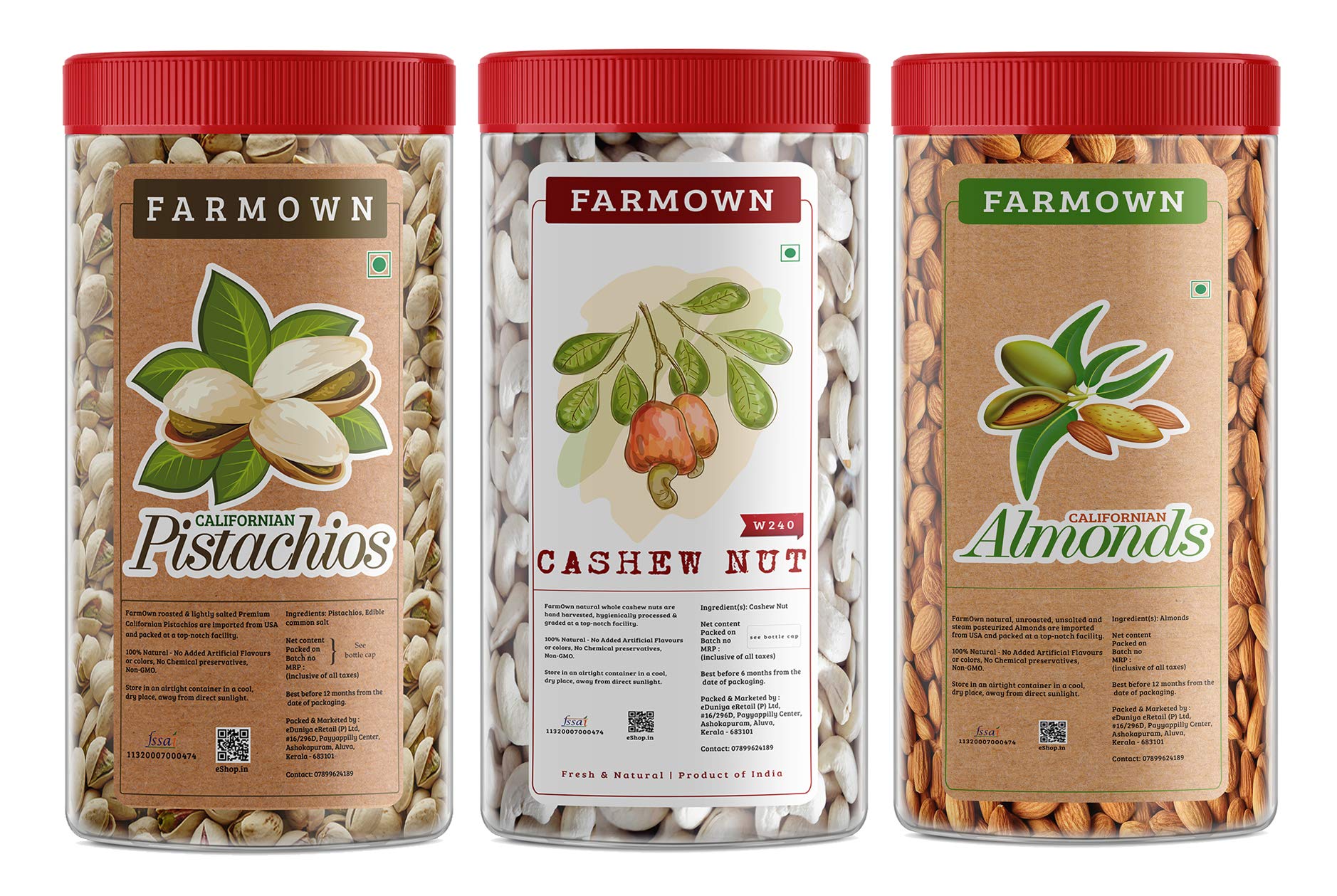 See full amazon price history chart for Farmown Cashew Nut Californian Almonds Pistachios 500 Grams Each (1.5 Kgs Total) Gift Pack Farmown Cashew Nut Californian Almonds Pistachios 500 Grams Each (1.5 Kgs Total) Gift Pack (B08KYG35TK) Amazon Price History, Amazon Price Tracker