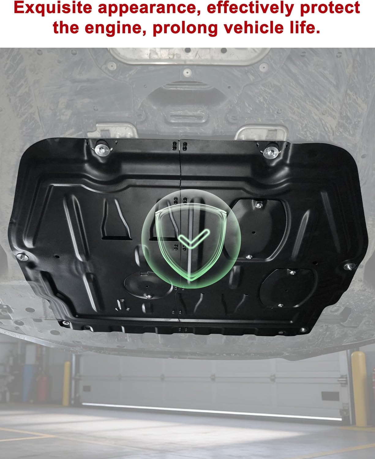 Steel Engine Skid Plate for 2018-2022 Honda Accord/Inspire, Under Engine Splash Shield Protection Cover Chassis Guard Plate for Honda Accord 2018-2022 / Inspire 2019-2022 Accessories