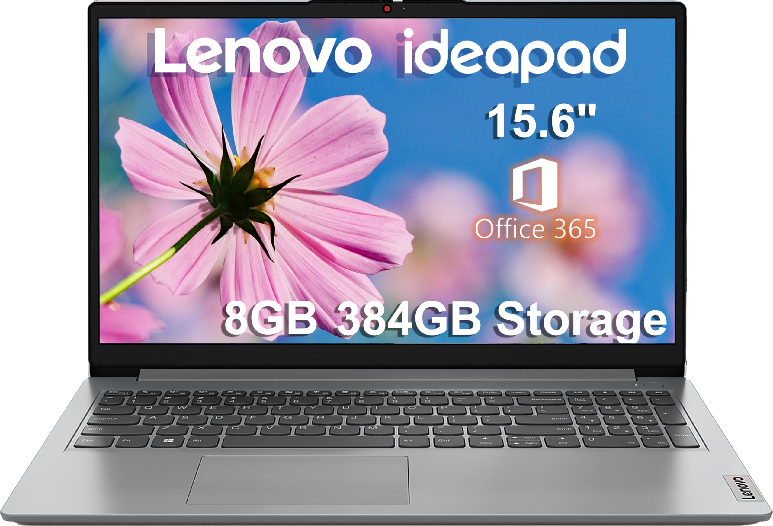 Lenovo IdeaPad 15.6" HD Laptop (12GB RAM,1TB PCIe SSD, 1-Year Microsoft Office 365, Intel Celeron N4500) for Students, Home, Business, Numeric Keypad, Webcam, HDMI, Wi-Fi 6, Win 11 Home in S Mode