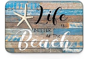 Life is Better at The Beach Door Mat: Enhance Your Home Decor with Coastal Charm