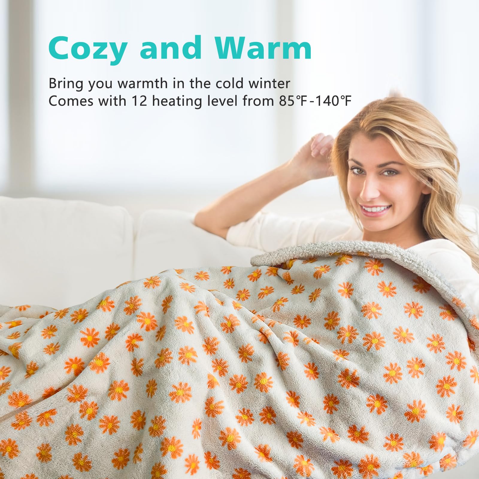 Amazon.com: Heated Blanket Electric Throw Blanket- Ultra Soft Cozy