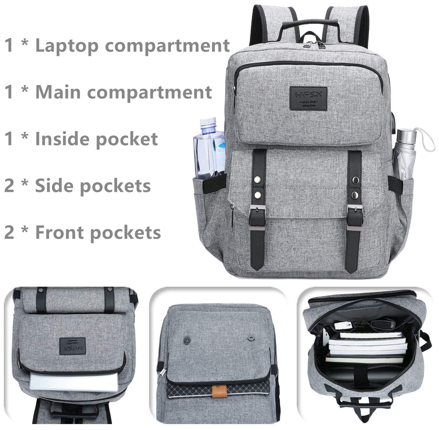 Vintage Laptop Backpack for Women Men 