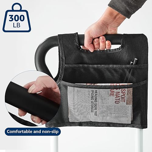 Miniatura 6 de Rieles de cama para adultos mayores Rieles de asistencia de cama ajustables para personas mayores y pacientes con bolsa de almacenamiento - Ajuste