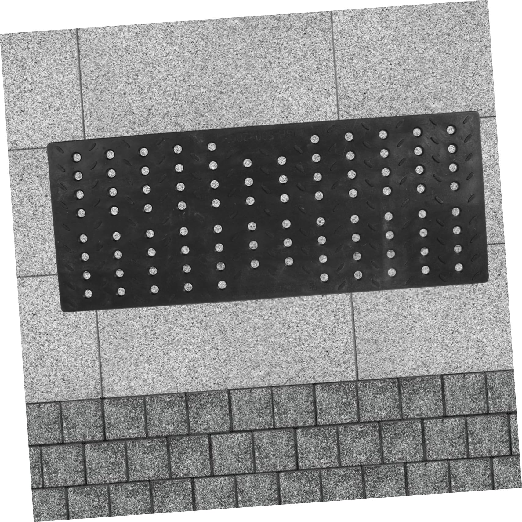 Wymienna plastikowa pokrywa odpływowa wykopu z okrągłymi otworami 200 x 500 x 20 mm wytrzymały ruszt do drenażu na zewnątrz i kuchni klasa obciążenia 1t-5t akcesoria kanalizacyjne