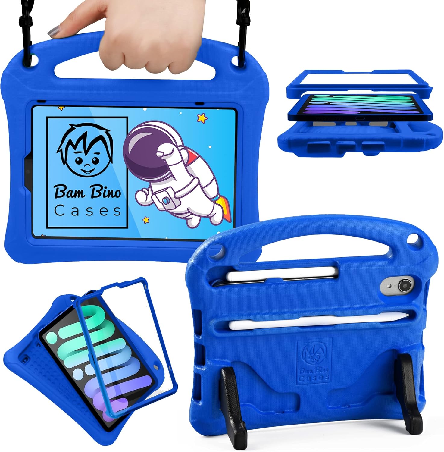 Bam Bino Space Suit for iPad Mini 6 Case Kids, iPad Mini 6th Generation