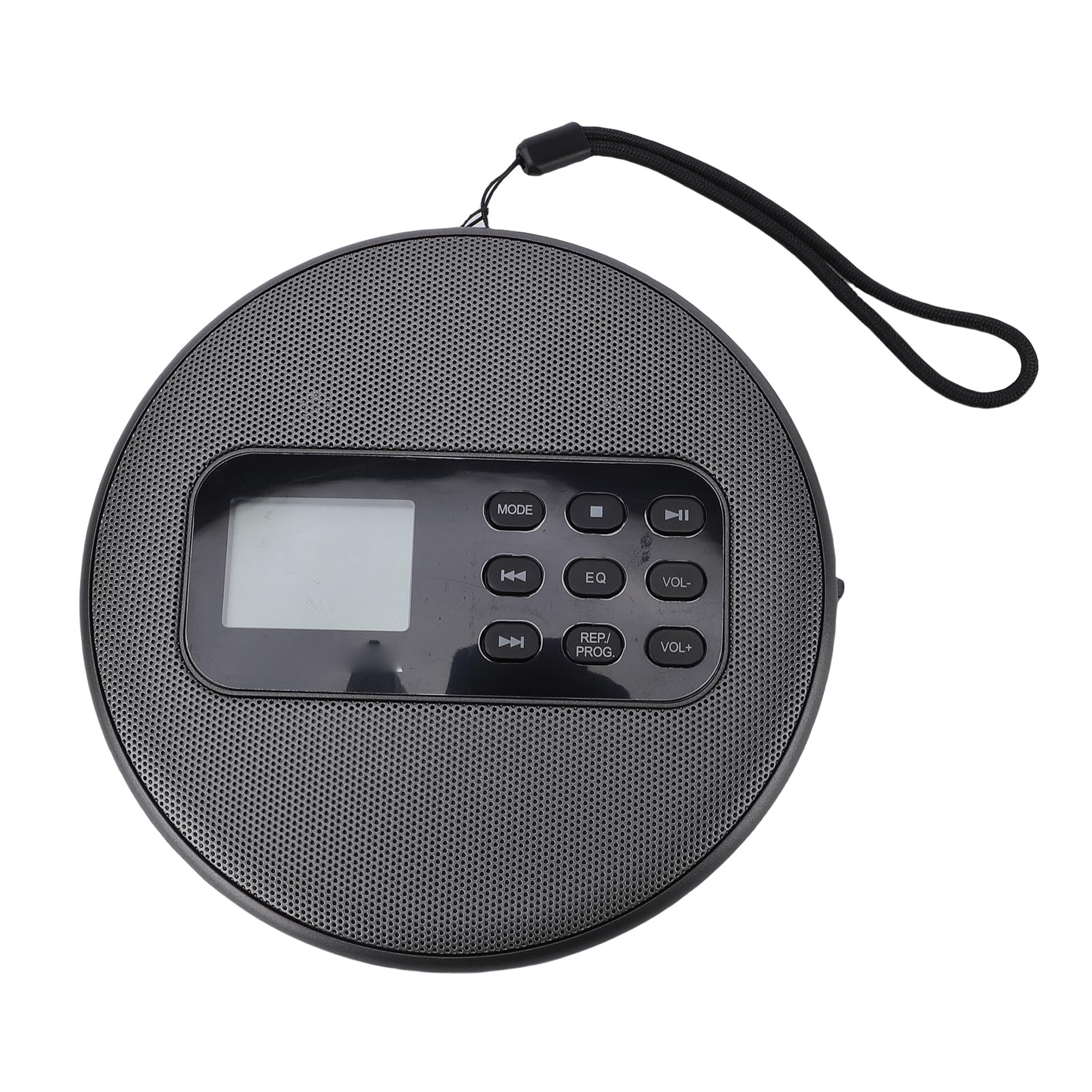 Lettore CD Portatile, Lettore di Dischi Musicali Stereo Ricaricabile con Ampio Display LCD, Protezione Anti-salto, Doppi Altoparlanti, Cavo da 3,5 Mm, Bluetooth, per Auto, USB,