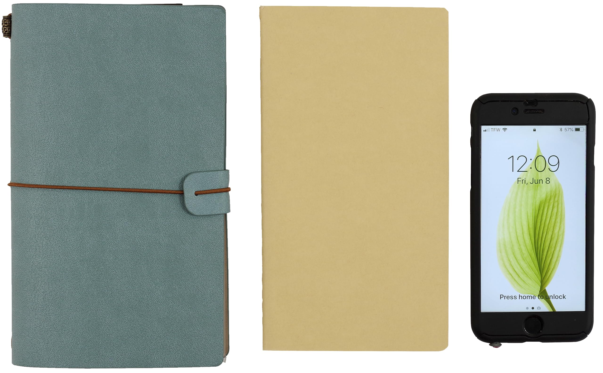 Peter Pauper Press Voyager Refillable Notebook - Light Blue (Traveler's Journal, Planner, Notebook)