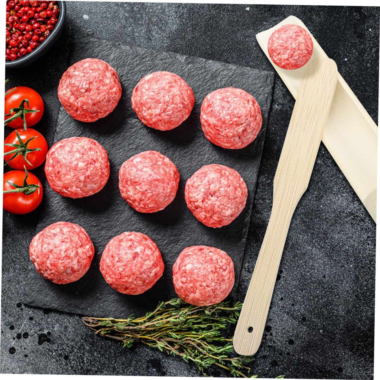 6sets Shrimp Paste Molds Efficient Kitchen Tool for Making Meatballs Natural Material and Restaurant Use