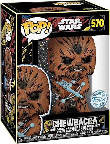 Miniatura 2 de Funko Star Wars Retro Series - Chewbacca, edición especial exclusivo de vinilo Bobblehead #570