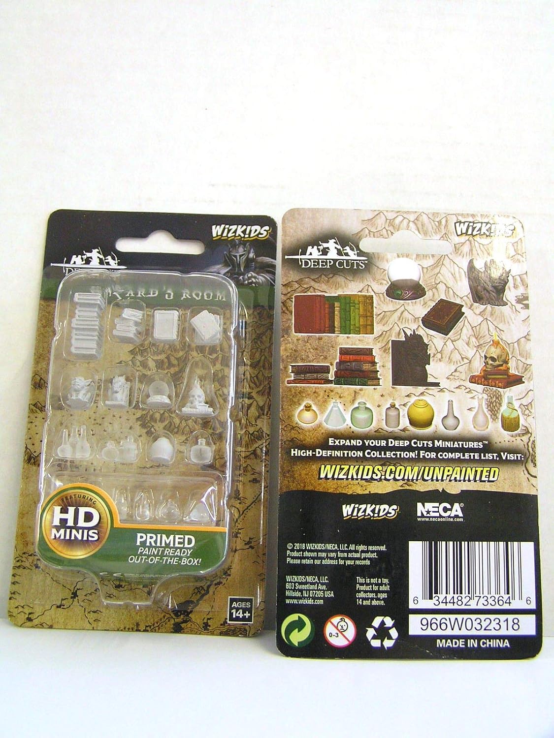 WizKids Deep Cuts Unpainted Miniatures Terrain: Wave 5: Wizards Room, Multicolor, 25mm