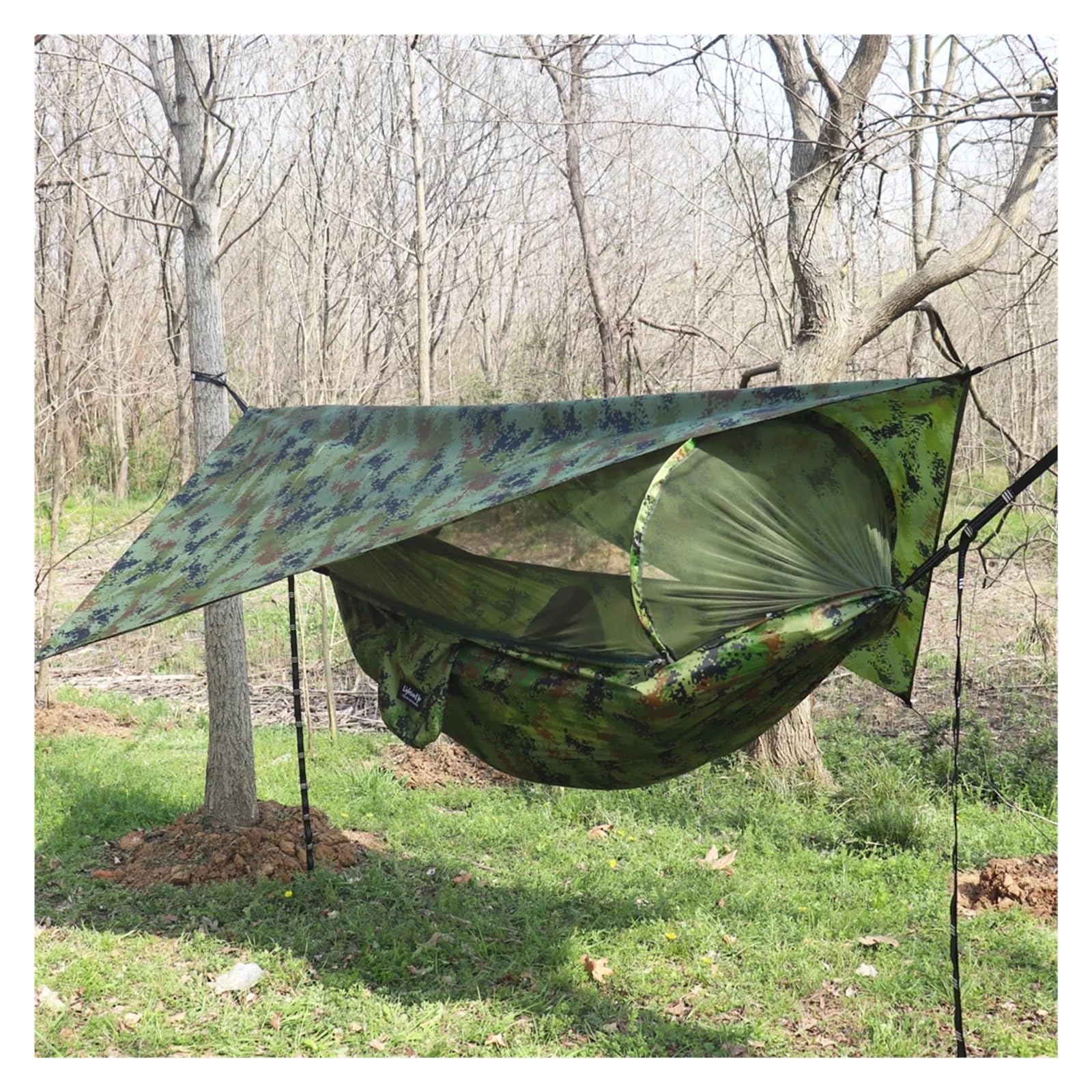 Hamac D‘ExtéRieur Tente de Camping en Tissu de Nylon Hamac en Filet extérieur Balançoire de Couchage 214 (Color : 01)