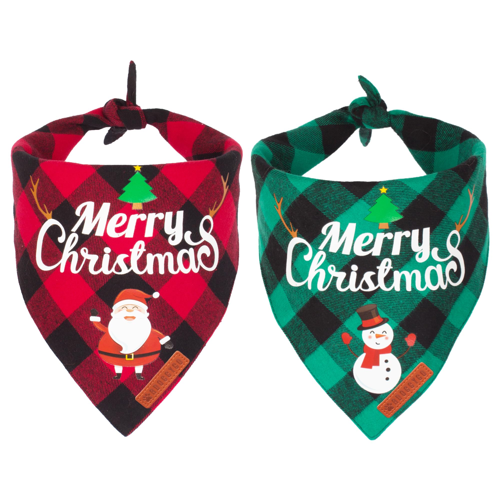 ADOGGYGO Christmas Bandana 2pk