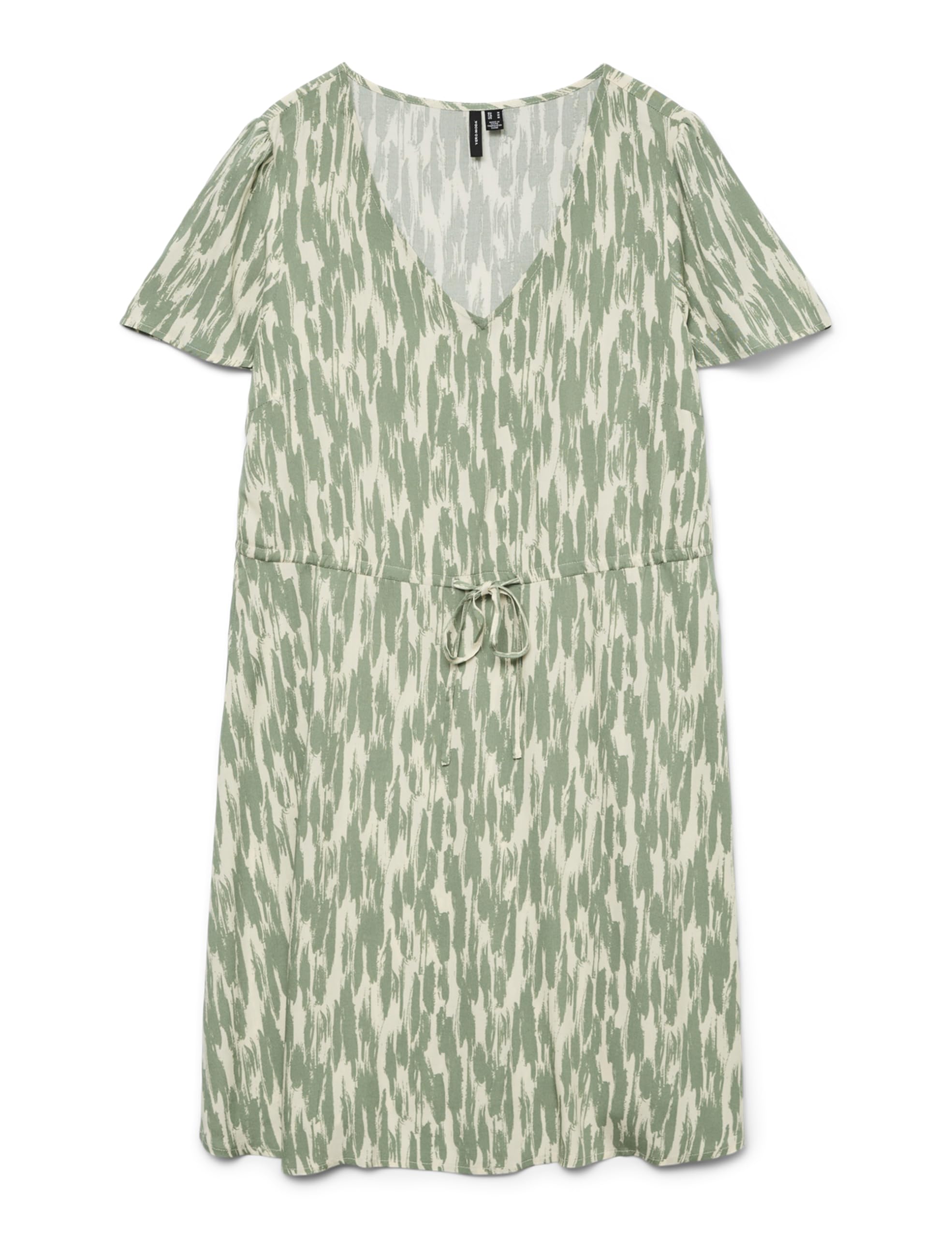 VERO MODA Vmeasy Joy SS Short Dress WVN Ga, Birch, M