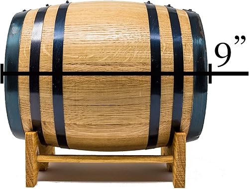 Miniatura 4 de Barriles de madera grabados de roble blanco americano de primera calidad (5 litros), barriles de madera para envejecer tu propio whisky, bourbon,