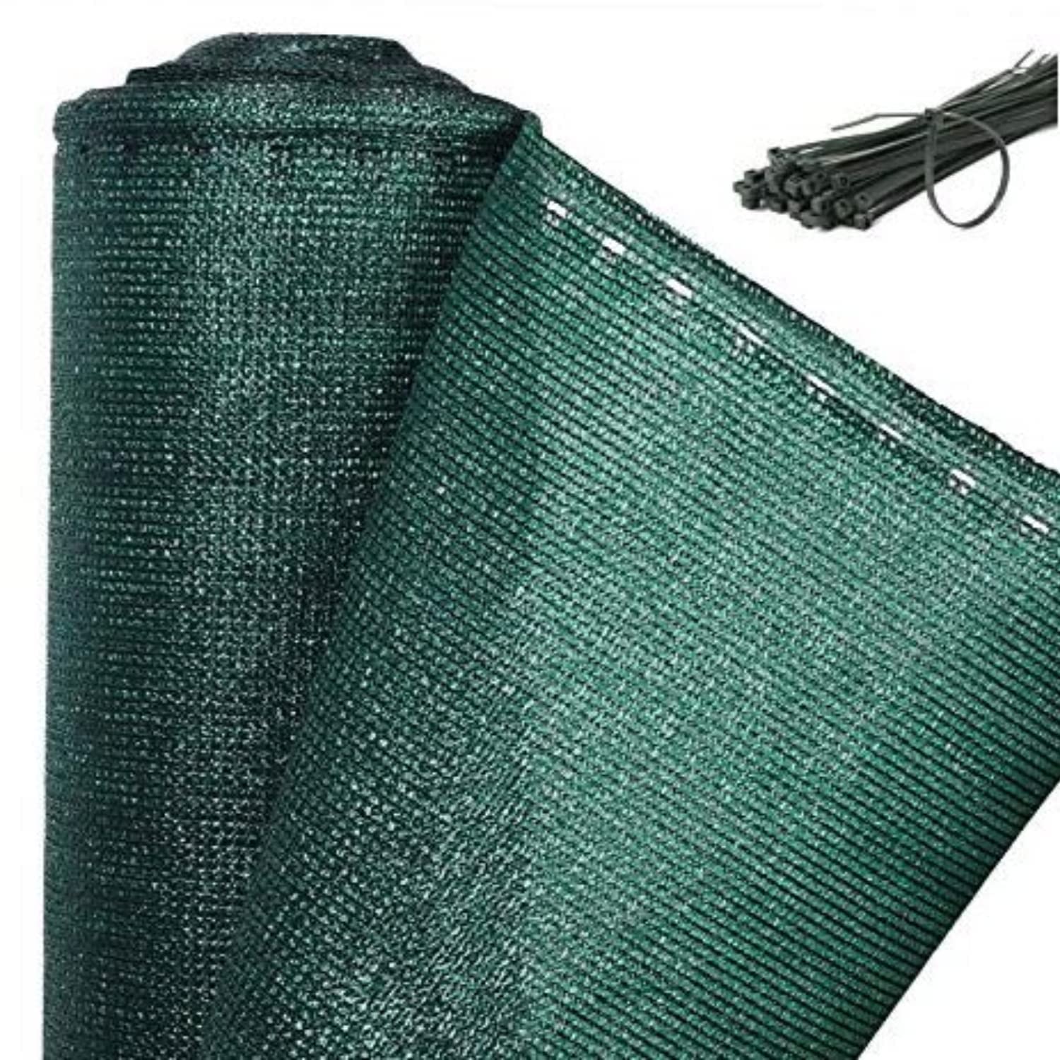 Fence and Balcony Privacy Screen, 1 x 10 m, Privacy Screen Strips, Shade Mat, Wind Protection, Includes Cable Ties, 150 g/m², Various Dimensions-image-2