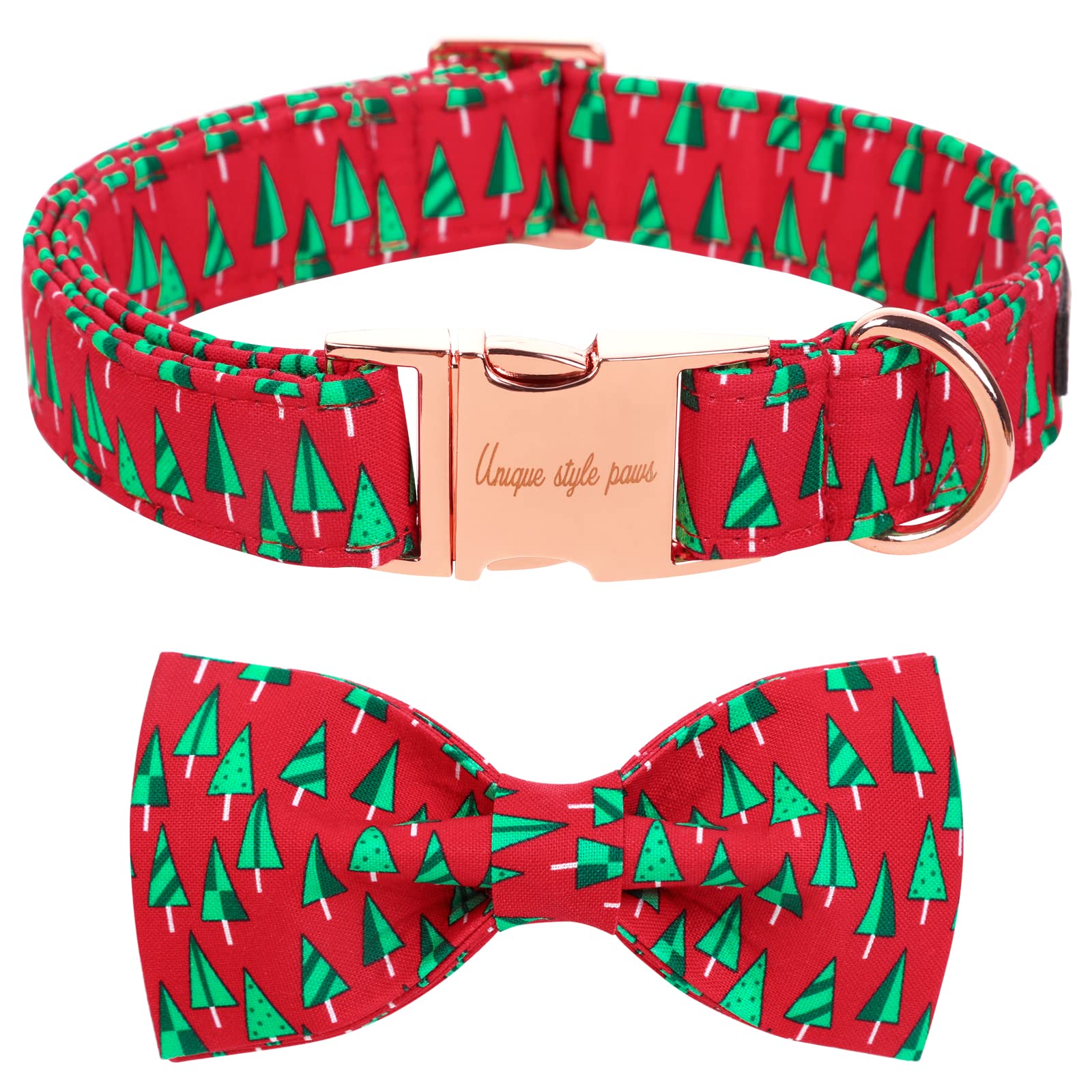 Unique style paws Christmas Dog Collar, Pet Collar Gift for Girls Boys Dogs, Adjustable Dog Collar for Small Medium Dogs-XS