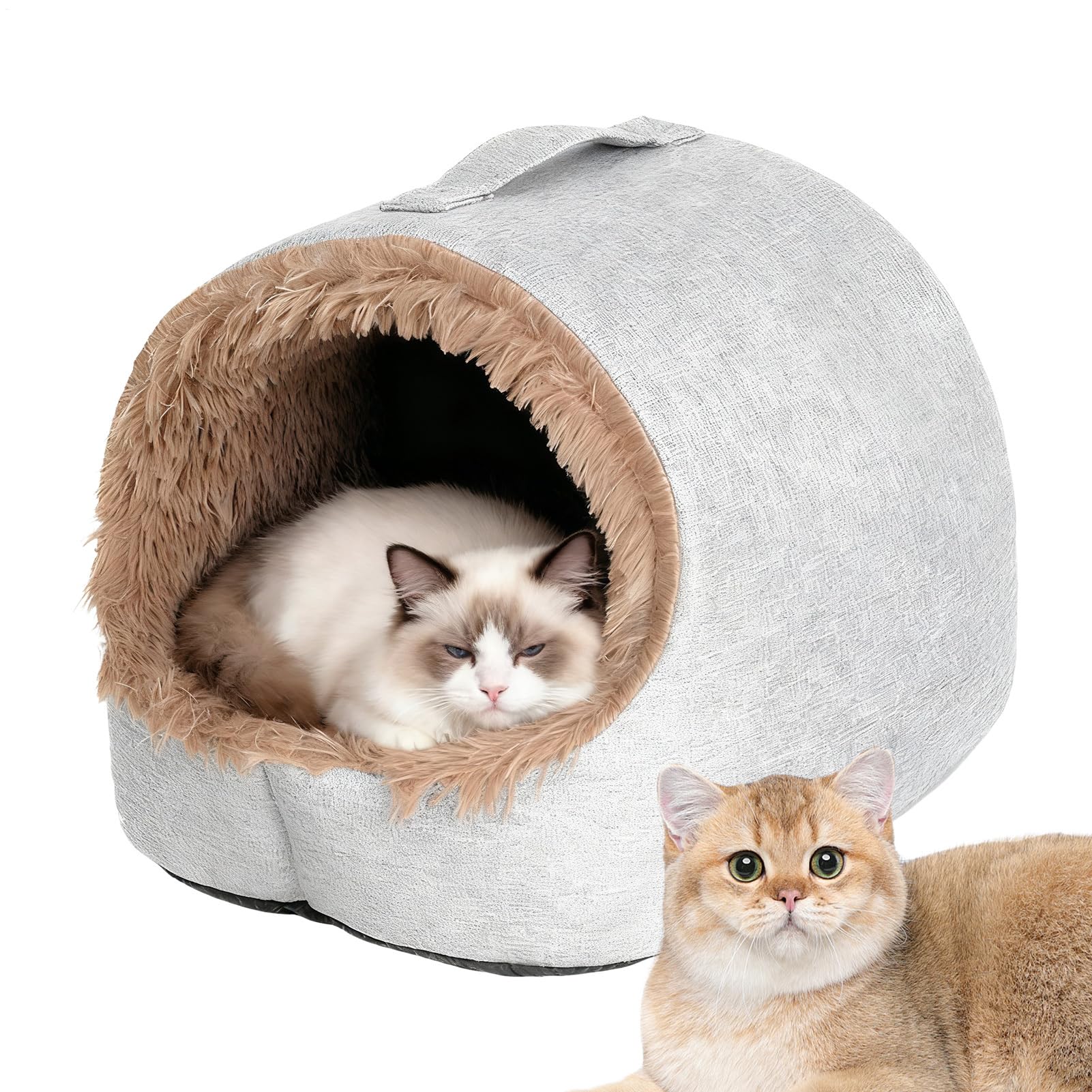 Niche pour chat et chiot pour le salon, maison tente de couchage confortable pour appartement