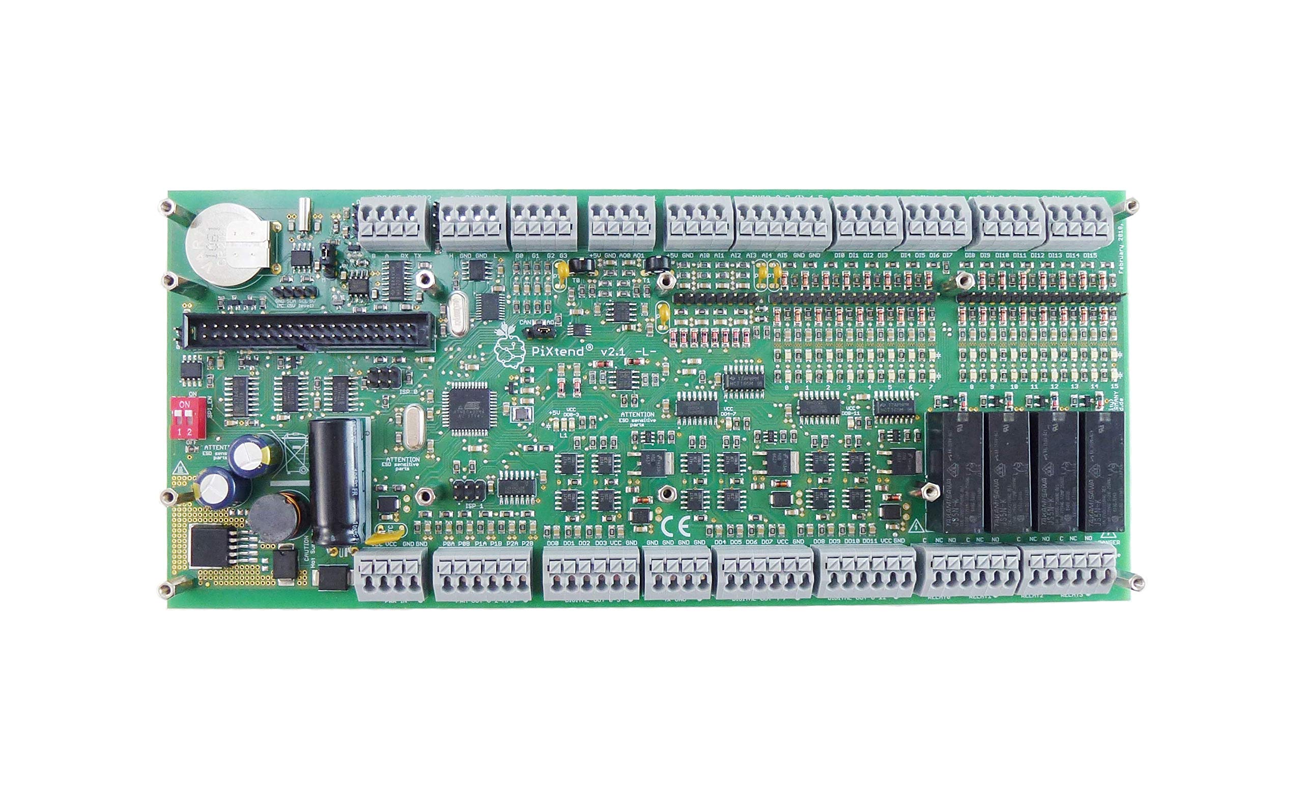 Qube Solutions PiXtend V2 -L- Extension Board - programmable logic controller (PLC) for the Raspberry Pi Computer