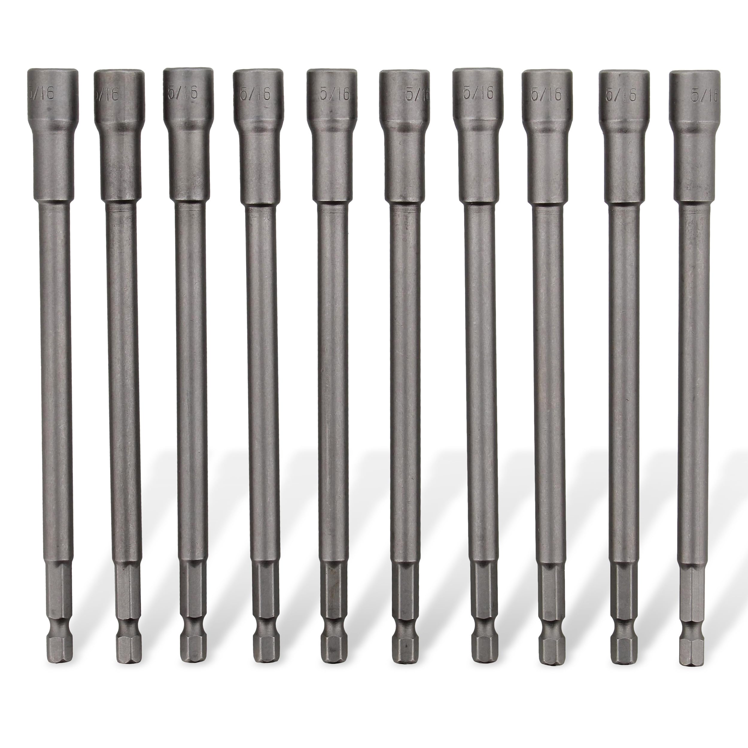 Set De 10 Embouts Tourne-Écrou 5/16 Pouces - Tige Hexagonale - NEUF