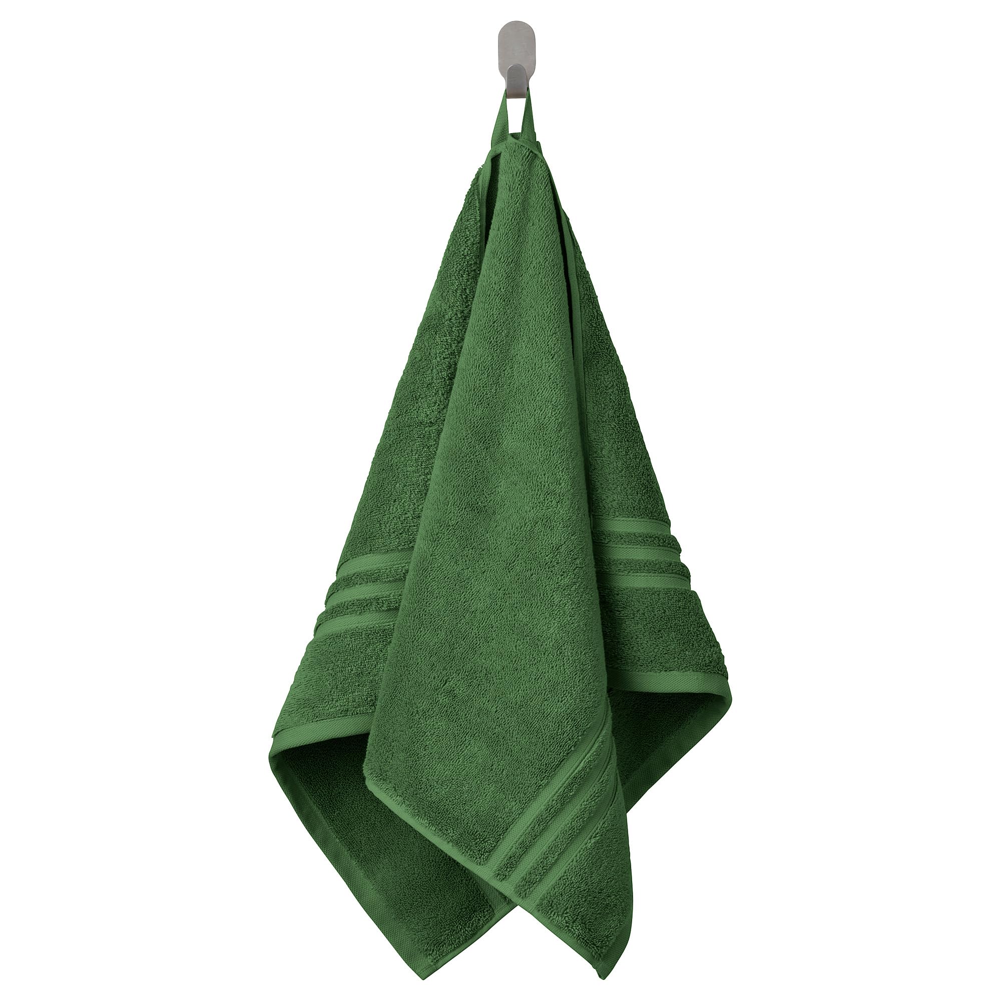 Serviette de toilette BROKGLIM vert fini les serviettes rêches qui sèchent mal