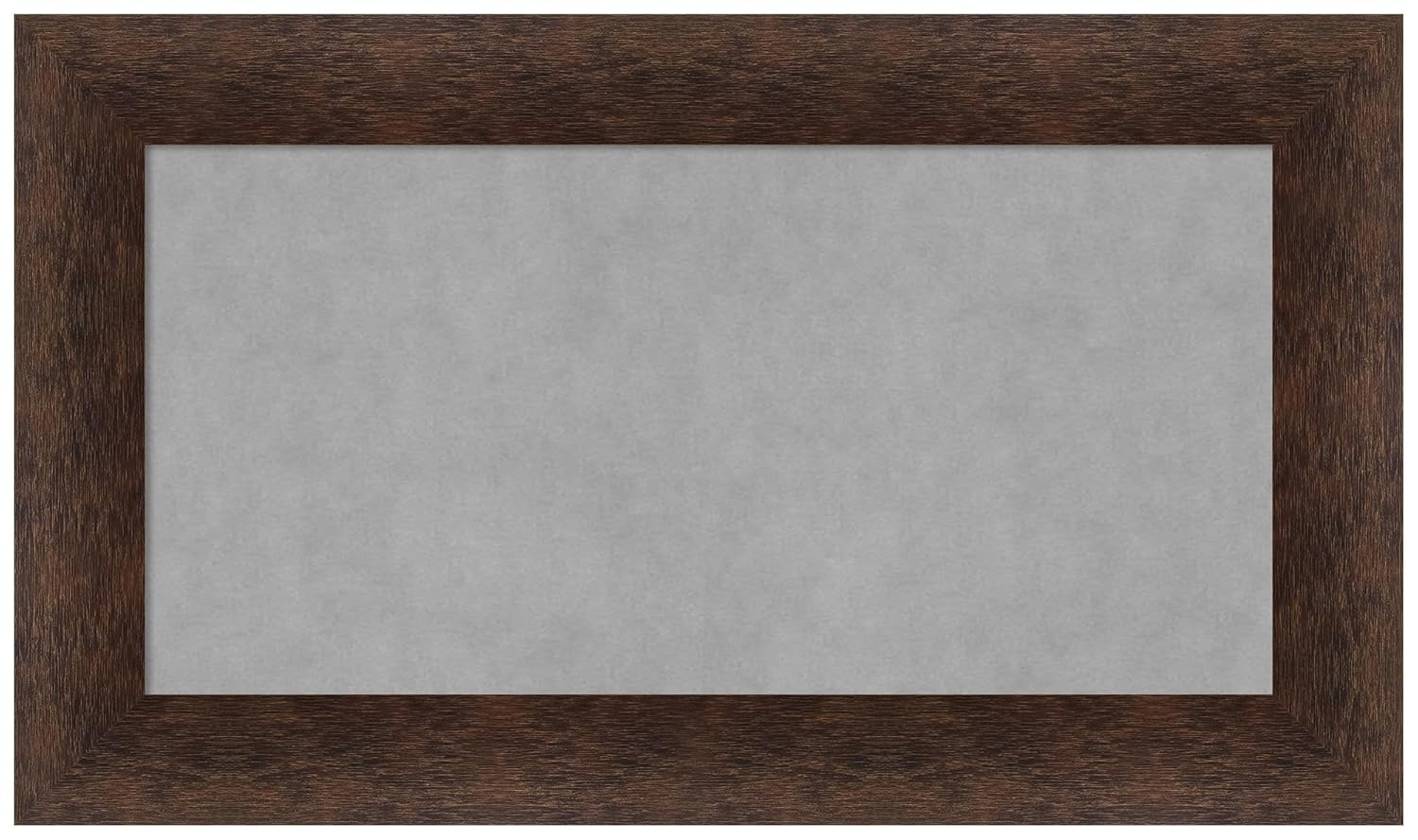 Amanti Art Framed Magnetic Board (29 x 17) Warm Walnut Magnet Board, Small Magnetic Bulletin Board for Office Decor, Mudroom, Kitchen or Organization Drop Zone from WI, USA