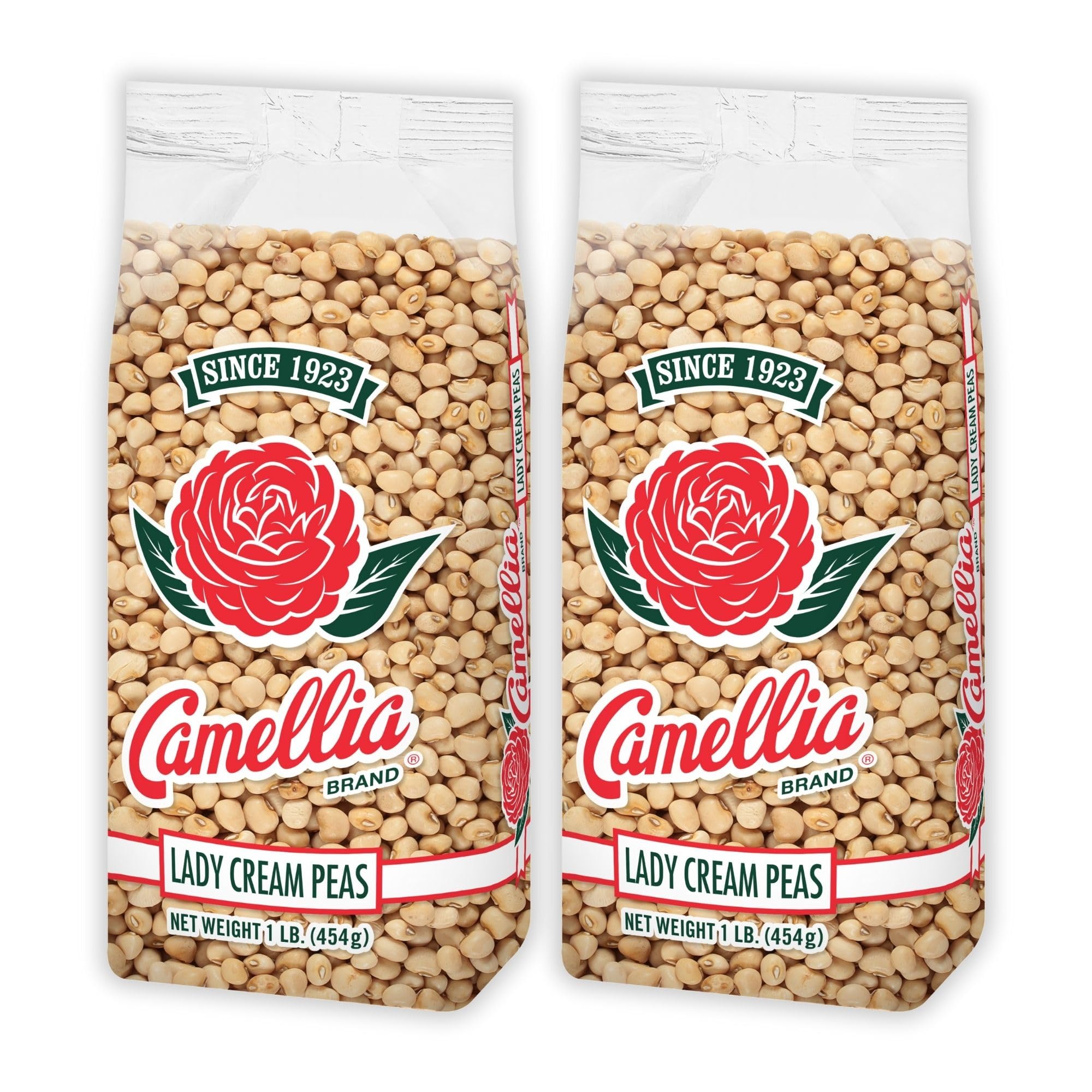 Camellia Brand Dried Lady Cream Peas – Premium Creamy Southern Peas for Traditional Southern Dishes, Succotash, Soups, Stews, Salads, and Vegetarian Meals – Non-GMO, Gluten-Free, High Protein, 1 Pound (Pack of 2)