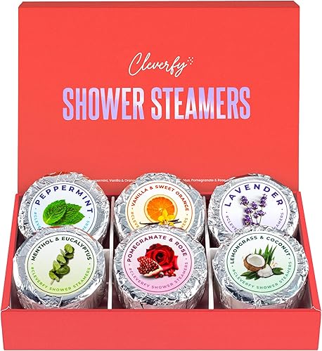 Miniatura 9 de Cleverfy Shower Steamers Aromatherapy - Paquete de 18 bombas de ducha con aceites esenciales. Cuidado personal y relajación regalos para el día de