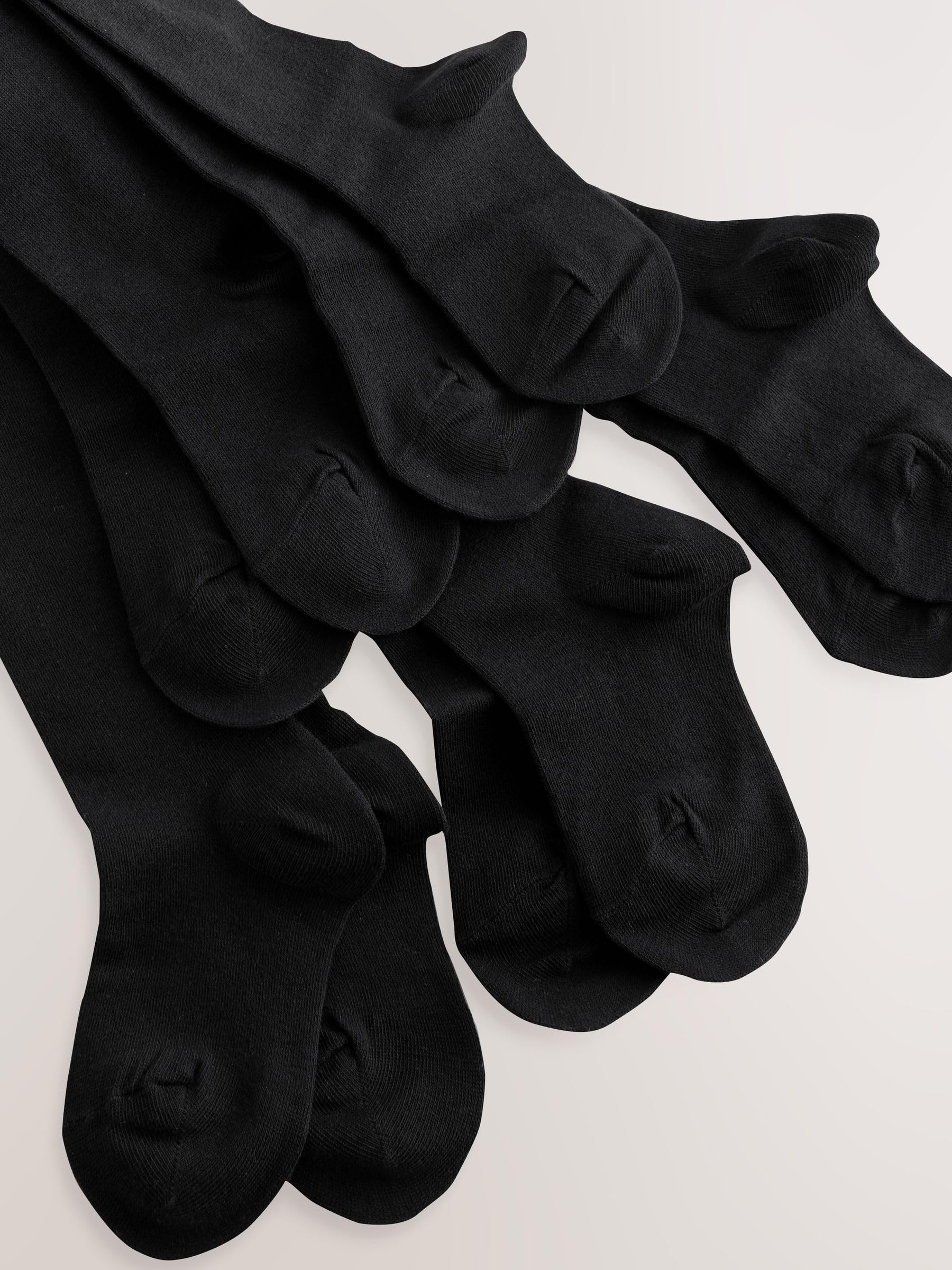 NEXT Niñas Pack de 5 pares de medias escolares con alto contenido de algodón