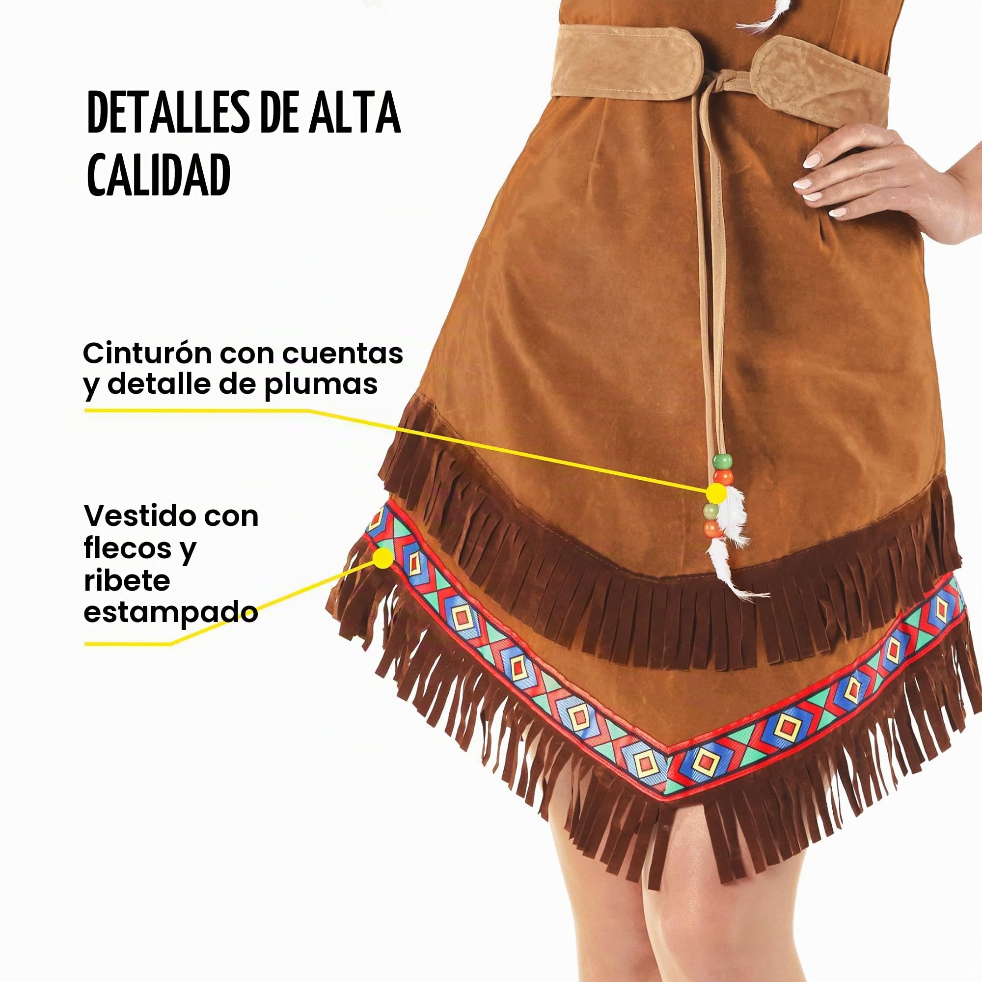 Fun Shack Disfraz India Mujer, Disfraz Nativa Halloween Mujer