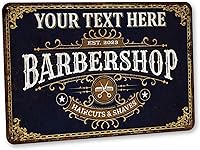 Vista 11 de Chico Creek Signs Letrero de barbería, decoración de salón, 8 x 12 pulgadas, aluminio, retro