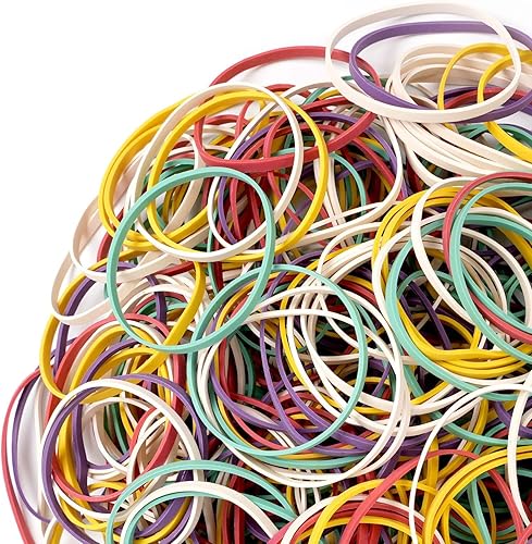 Miniatura 4 de AMUU Bandas de goma #33 colores banda de goma alrededor de 200 piezas tamaño 33 bandas de goma para oficina, escuela, hogar, banda elástica fuerte