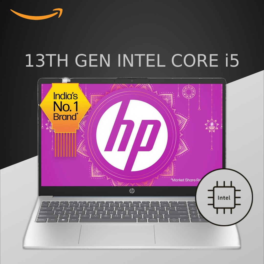 HP 15 Core i5 13th Gen (8GB RAM/512GB SSD/FHD/Windows 11/MS Office