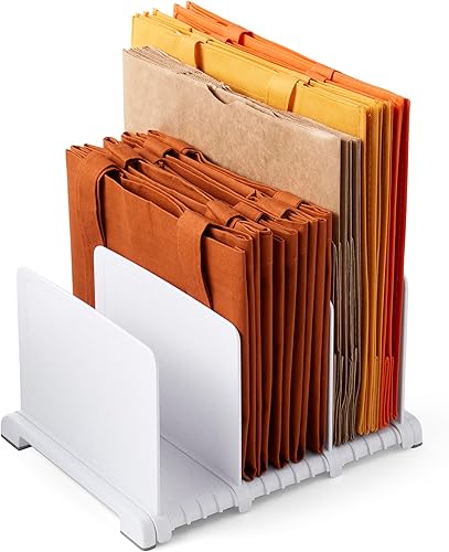 YouCopia StoraBag - Organizador de bolsas de compras reutilizable, separadores de estantes ajustables para más de 20 bolsas de mano, tela,