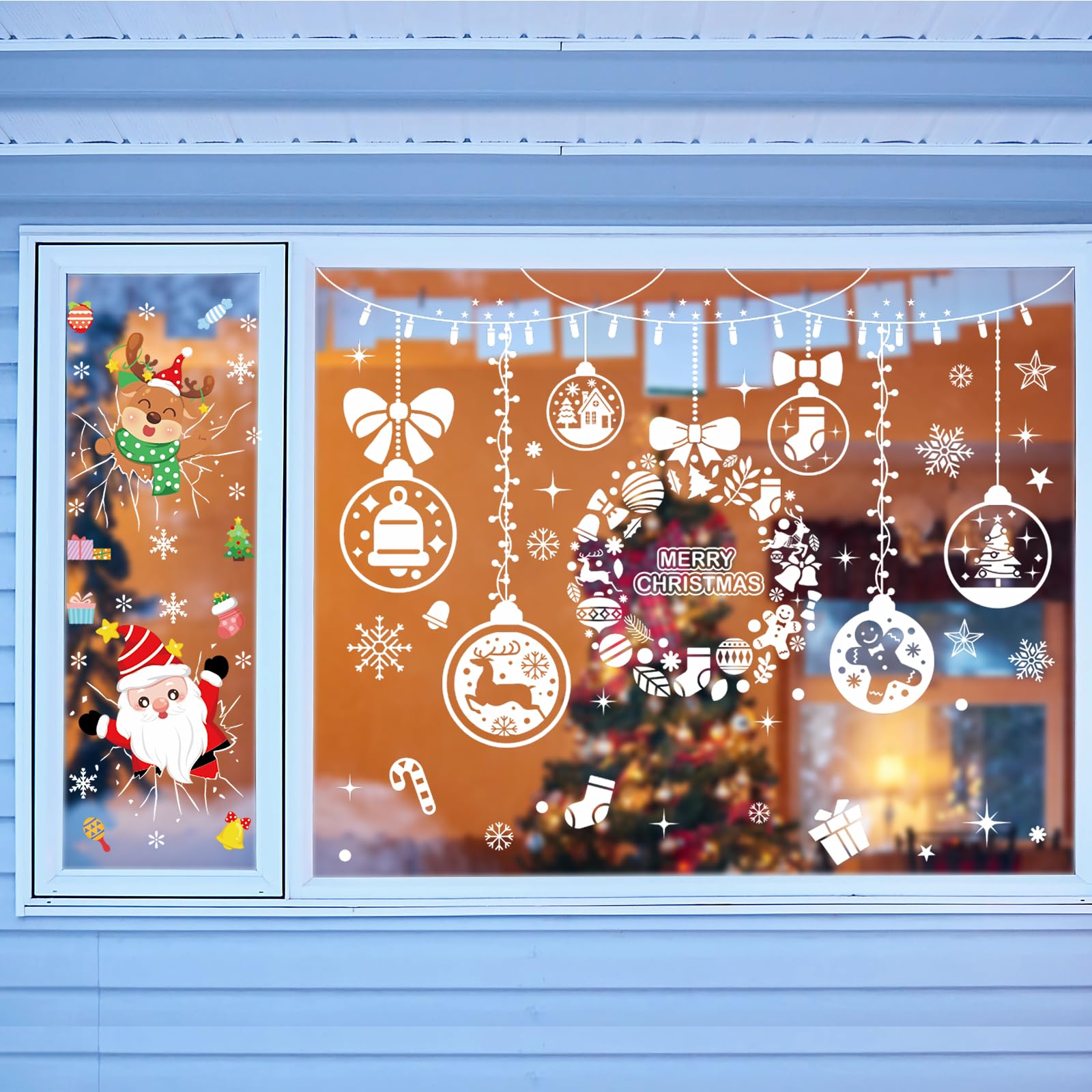 Amazon | 【Charming Club】ウォールステッカー クリスマス 飾り 静電