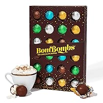 BomBombs, bombe di cioccolata calda, include brownie al fudge, caramello, s’mores, biscotti e panna e bombe di cacao alla menta piperita ripiene di marshmallow, set da 24