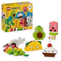 LEGO Classic Alimenti Creativi, Piccolo Set di Giochi di Fantasia per Bambini e Bambine da 4 Anni in su con Cibo Giocattolo in Plastica da Costruire e Ricostruire in Altre Forme, Idea Regalo 11039