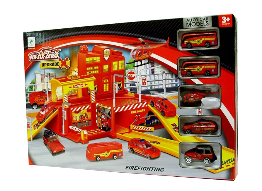 Six-Six-Zero Firefighting Play Set~Construct a Fire Station