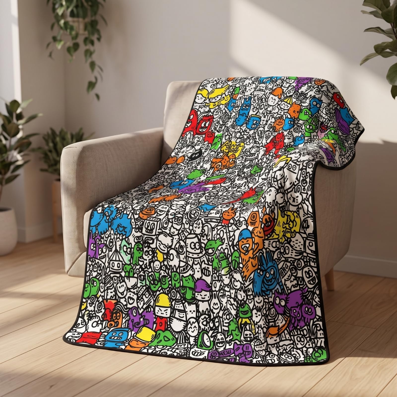 para Colorear Personalizada , Coloreado Peculiar Y Divertido, 100 × 140 Cm