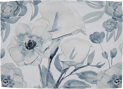 Manteles individuales florales grandes de acuarela (juego de 4)