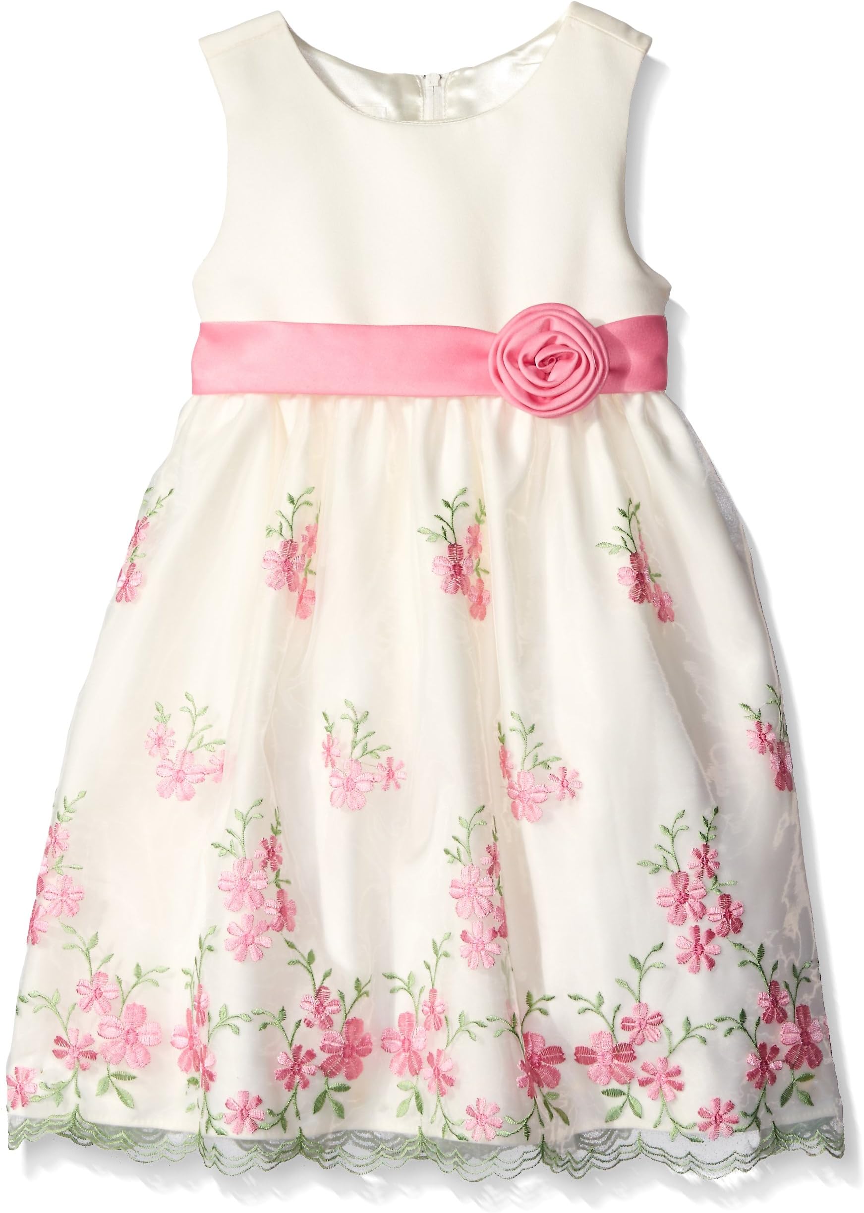 American Princess Girls' Pink Embroidery Traditional Dress